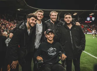 Mathias Dantin, Mathis Castro Ferreira, Jack Willis, Alban Placines et Cyril Baille