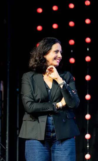 Laurence Massat à la soirée des partenaires 25/26