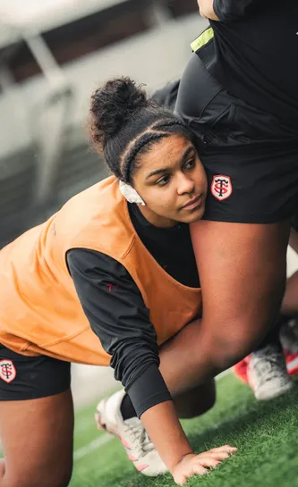 Anaïs Peralez à un entraînement 25/26