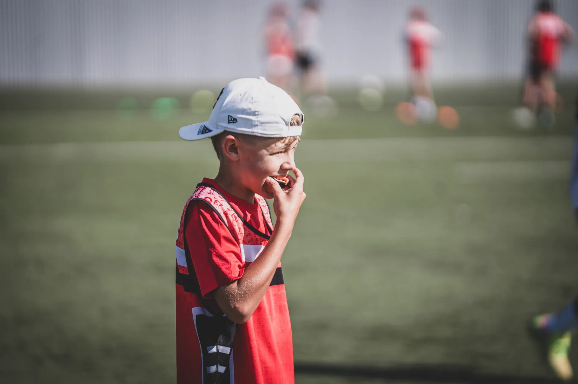 Photo d'un enfant s'entraînant